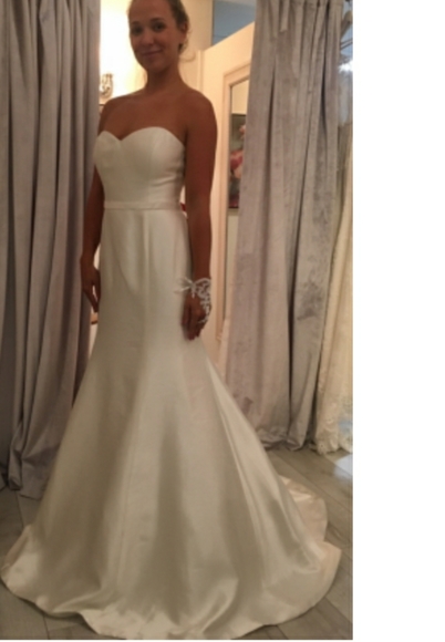 NWT.Jenny Yoo Women's London Mikado Silk Wedding Dress - Picture 10 of 10